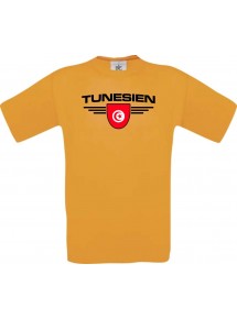 Kinder-Shirt Tunesien, Land, Länder, orange, 104