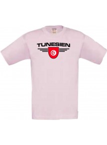 Kinder-Shirt Tunesien, Land, Länder, rosa, 104