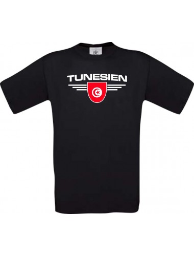 Kinder-Shirt Tunesien, Land, Länder, schwarz, 104