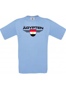 Kinder-Shirt Ägypten, Land, Länder, hellblau, 104