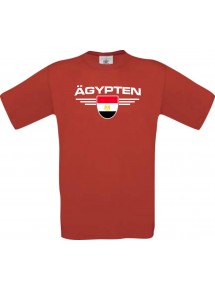 Kinder-Shirt Ägypten, Land, Länder, rot, 104