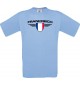 Kinder-Shirt Frankreich, Land, Länder, hellblau, 104