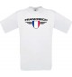 Kinder-Shirt Frankreich, Land, Länder, weiss, 104