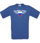 Kinder-Shirt Russland, Land, Länder, royalblau, 104