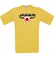 Kinder-Shirt Japan, Land, Länder, gelb, 104