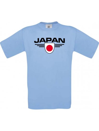 Kinder-Shirt Japan, Land, Länder, hellblau, 104