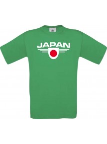 Kinder-Shirt Japan, Land, Länder, kellygreen, 104