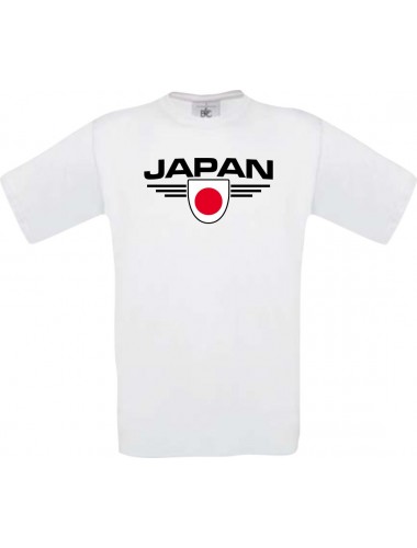Kinder-Shirt Japan, Land, Länder, weiss, 104