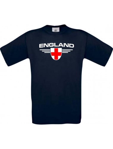 Kinder-Shirt England, Land, Länder, blau, 104