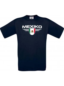Kinder-Shirt Mexiko, Land, Länder, blau, 104