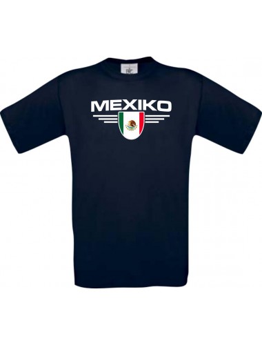 Kinder-Shirt Mexiko, Land, Länder, blau, 104
