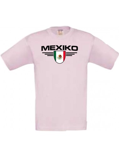 Kinder-Shirt Mexiko, Land, Länder, rosa, 104