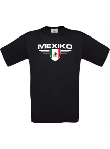 Kinder-Shirt Mexiko, Land, Länder, schwarz, 104