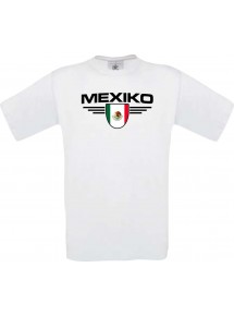 Kinder-Shirt Mexiko, Land, Länder, weiss, 104