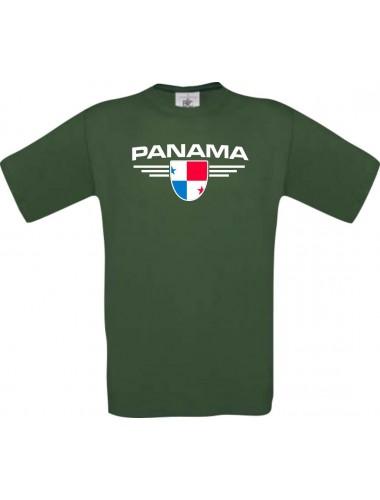 Kinder-Shirt Panama, Land, Länder, dunkelgruen, 104
