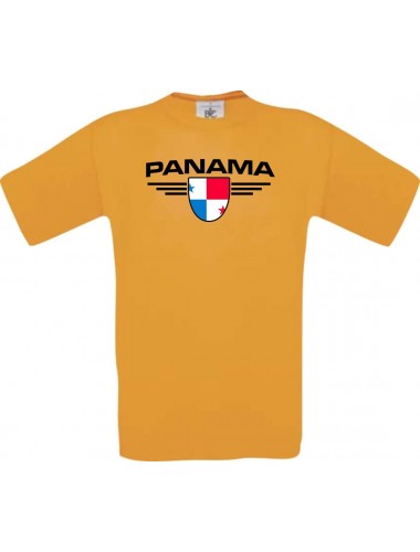 Kinder-Shirt Panama, Land, Länder, orange, 104