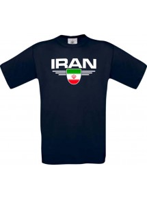 Kinder-Shirt Iran, Land, Länder, blau, 104