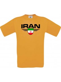Kinder-Shirt Iran, Land, Länder, orange, 104