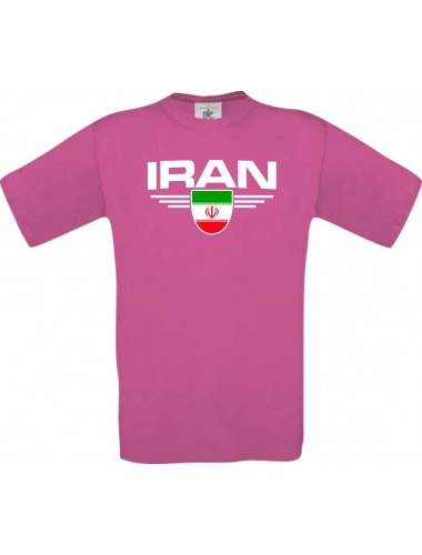 Kinder-Shirt Iran, Land, Länder, pink, 104