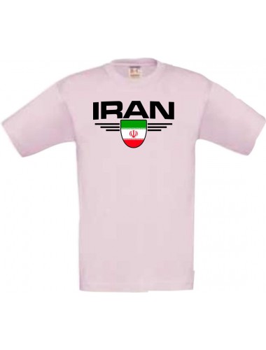 Kinder-Shirt Iran, Land, Länder, rosa, 104