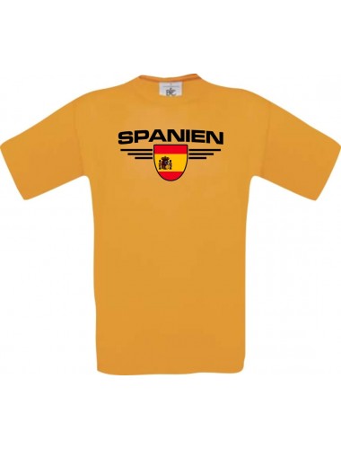 Kinder-Shirt Spanien, Land, Länder, orange, 104