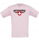 Kinder-Shirt Schweiz, Land, Länder, rosa, 104