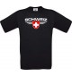 Kinder-Shirt Schweiz, Land, Länder, schwarz, 104