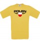 Kinder-Shirt Polen, Land, Länder, gelb, 104