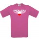Kinder-Shirt Polen, Land, Länder, pink, 104