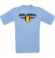 Kinder-Shirt Belgien, Land, Länder, hellblau, 104