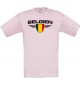 Kinder-Shirt Belgien, Land, Länder, rosa, 104