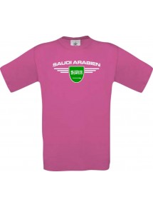 Kinder-Shirt Saudi Arabien, Land, Länder, pink, 104