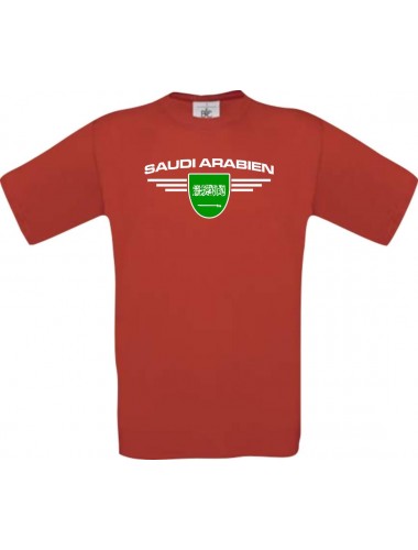 Kinder-Shirt Saudi Arabien, Land, Länder, rot, 104