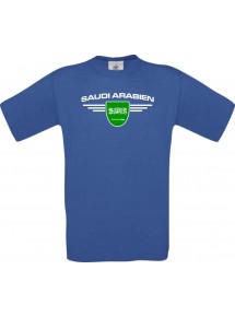 Kinder-Shirt Saudi Arabien, Land, Länder, royalblau, 104