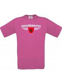Kinder-Shirt Marokko, Land, Länder, pink, 104