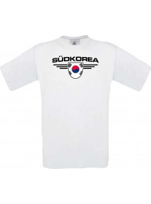 Kinder-Shirt Südkorea, Land, Länder, weiss, 104