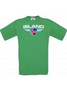 Kinder-Shirt Island, Land, Länder, kellygreen, 104