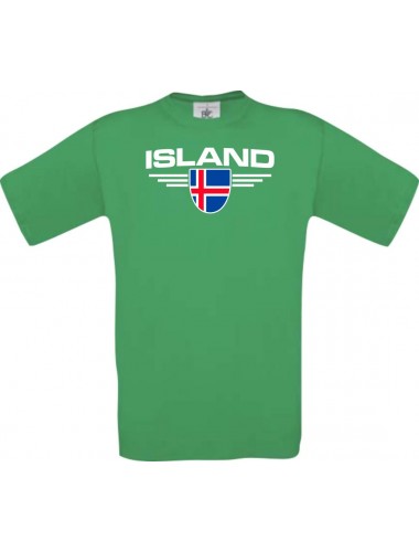 Kinder-Shirt Island, Land, Länder, kellygreen, 104