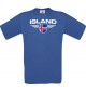 Kinder-Shirt Island, Land, Länder, royalblau, 104