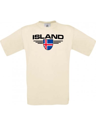 Man T-Shirt Island, Land, Länder, natur, L