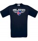 Man T-Shirt Island, Land, Länder, navy, L