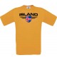 Man T-Shirt Island, Land, Länder, orange, L