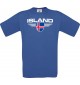 Man T-Shirt Island, Land, Länder, royal, L