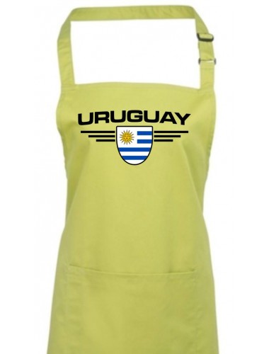 Kochschürze, Uruguay, Wappen, Land, Länder, lime