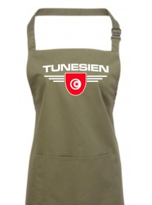 Kochschürze, Tunesien, Wappen, Land, Länder, olive