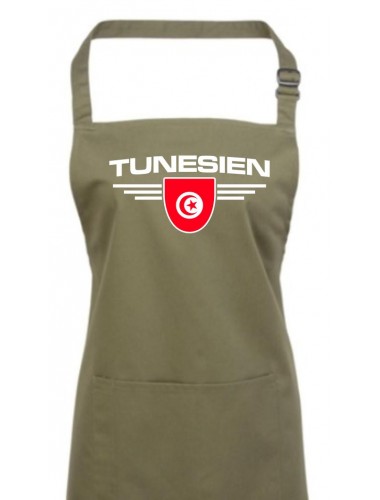Kochschürze, Tunesien, Wappen, Land, Länder, olive