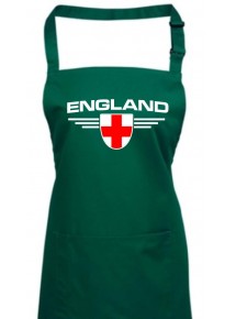 Kochschürze, England, Wappen, Land, Länder, bottlegreen