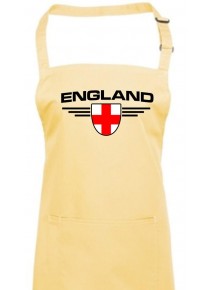 Kochschürze, England, Wappen, Land, Länder, lemon