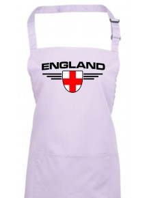 Kochschürze, England, Wappen, Land, Länder, lilac