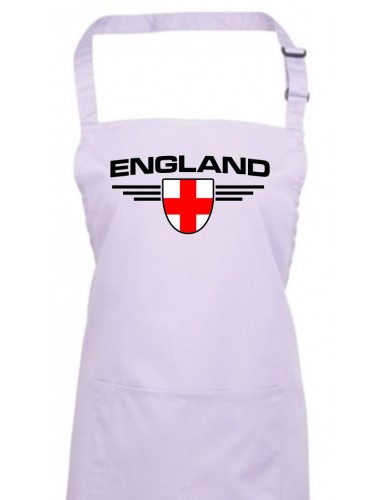 Kochschürze, England, Wappen, Land, Länder, lilac